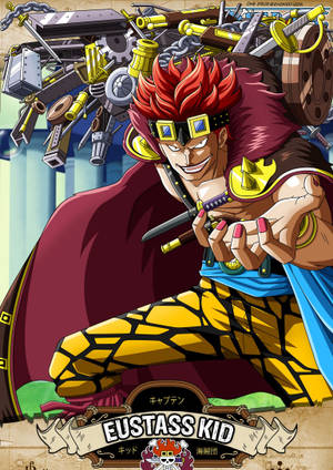 Bakgrunnsbilde med Eustass Kid HD anime-cover. — OnePlus Pad Go 2 Bakgrunner