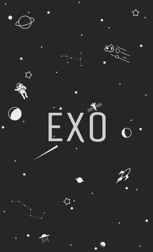 EXO galaxy fan art bakgrunnsbilde — Galaxy Tab Bakgrunner