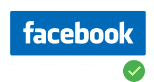 Facebook Logo Sjekkmerke