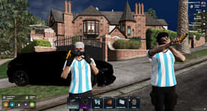 GTA 5, gjeng, Argentina, bil, skjorte PNG, aura, bror