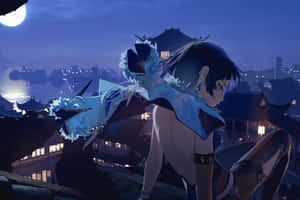 Fantastisk anime-landskap — Vakker anime Bakgrunner