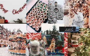 Fantastisk julekollasj-bakgrunnsbilde — Julekollasj Bakgrunner