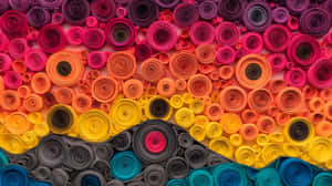 quilling, papirkunst, abstrakt, tekstur, fargerik, solnedgang, mønstre, håndverk, håndlaget, fargerikt, sirkler, dekorativt, kunstnerisk, moderne, design — 2560x1440 Bakgrunner