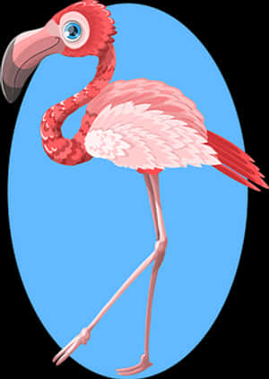 Fargerik flamingoillustrasjon