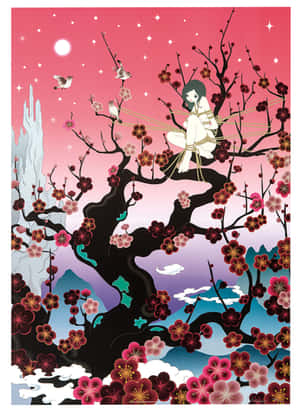 Livlig japansk popkunst-bakgrunn — Galaxy Z TriFold Bakgrunner