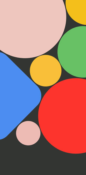 Fargerike former Google Pixel 4 bakgrunn