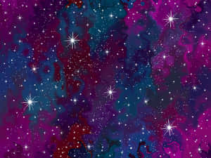 Fargerikt nebula-stjernemønster