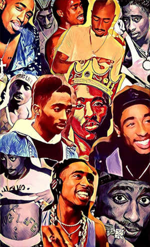 Tupac Iphone — Galaxy Tab S11 Bakgrunner