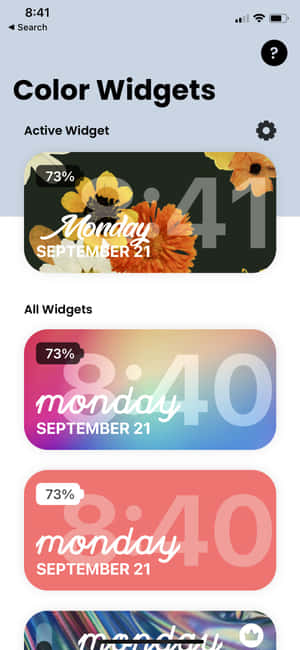 Widgetbilder — iPhone 11 Pro Bakgrunner