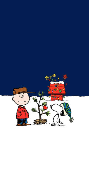 Snoopy Jul Iphone — Galaxy A57 Bakgrunner