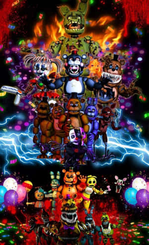 Five Nights At Freddy's-figurbilder — Realme Pad 2 Bakgrunner