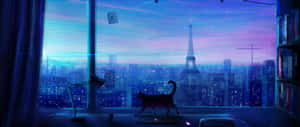 Anime-rom bakgrunn — 3440x1440 Bakgrunner