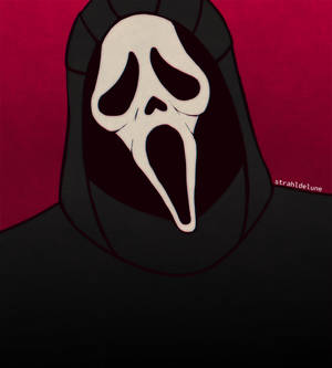 Fengslende bilde av Ghostface på rosa bakgrunn — Honor Magic V Flip 2 Bakgrunner