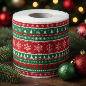Festlig temapapirhåndkle med julepynt og varme lys. — Motorola Razr 2026 Bakgrunner