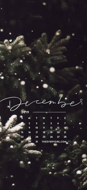 Minimalistisk julebakgrunn for iPhone i desember — Jul iPhone Bakgrunner