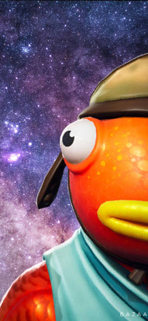 Fishstick Fortnite Halvt ansikt galakse bakgrunnsbilde — iPhone 18 Pro Bakgrunner