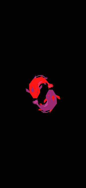 Fiskene fiskesymbol digital kunst bakgrunnsbilde — iPhone 14 Bakgrunner
