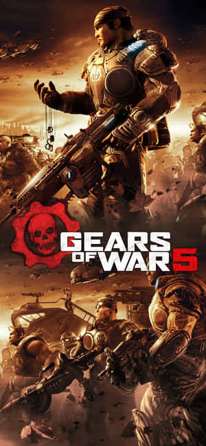 Iphone Xs Gears Of War 5 Bakgrunn — iPhone 14 Pro Bakgrunner