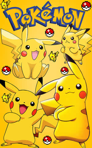 Forbedre veggene dine med livlig Pokémon-plakat med Pikachu — Nubia Flip2 Bakgrunner