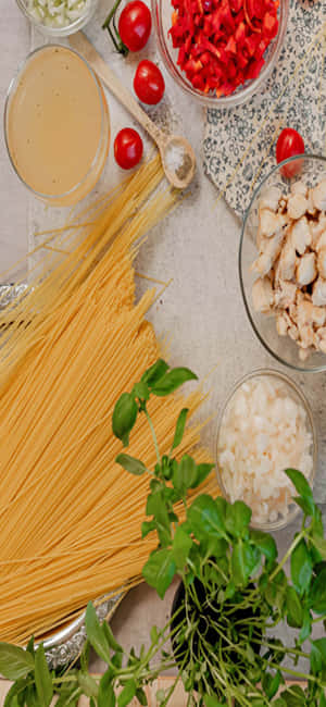 Iphone X Pasta Bakgrunn — OnePlus 12 Bakgrunner