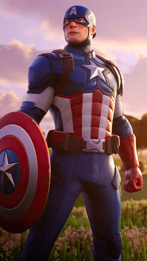 Captain America Bakgrunn — Fortnite Bakgrunner