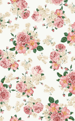 Rosa blomsterbakgrunn