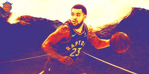 Fred Vanvleet lilla kunst bakgrunn — Skjermsparer Bakgrunner