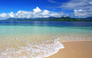 Fredelig Fiji-strand ved solnedgang — 2560x1600 Bakgrunner