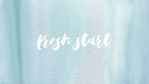 Fresh Start Enkel Blå Estetikk