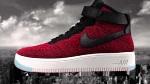 Nike Af1 — Mørkerød Bakgrunner