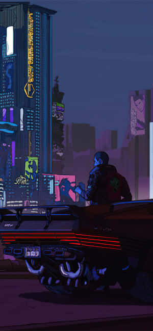 Cyberpunk-bakgrunn — IQOO Bakgrunner