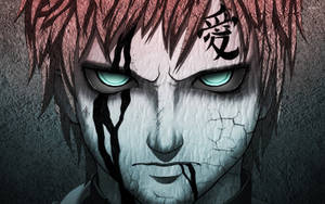 Et bilde av Gaara i Naruto Shippuden anime for skrivebordsbakgrunn.