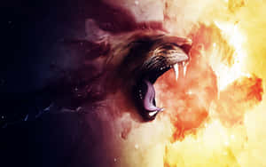 Galaxy Lion bakgrunn — Galakseløve GIF Bakgrunner