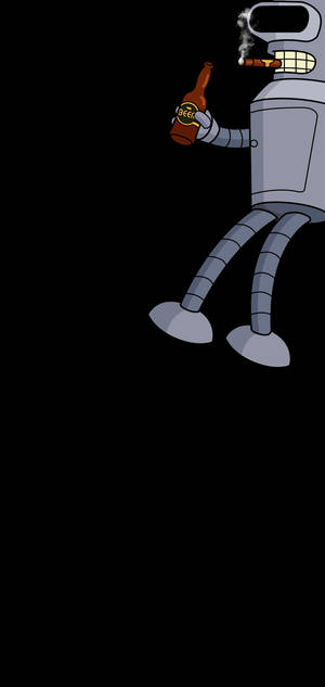 Galaxy S10 Plus Bender Fan Art — iPhone 14 Plus Bakgrunner