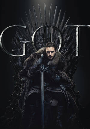 Game of Thrones Sesong 8 Snøtrone Bakgrunnsbilde — OnePlus Pad 2 Pro Bakgrunner