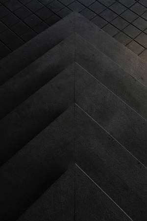 Geometrisk trekant sement mørk modus — Svart Bakgrunner