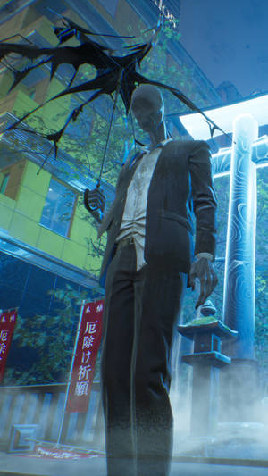 Ghostwire Tokyo Regnvandrer Bakgrunnsbilde