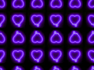 Gi liv til veggene med dette livlige og eklektiske Neon Lilla bakgrunnsbildet — Neon lilla Bakgrunner