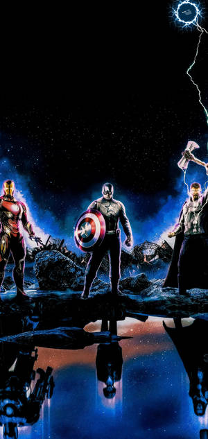 Avengers Galaxy S10 Plus bakgrunnsbilde — iPhone 14 Pro Bakgrunner