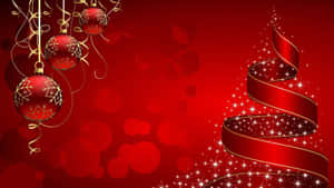 Rød julebakgrunn