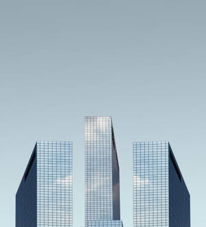 Glasskyskraper-modell bakgrunnsbilde — Oppo Find N Bakgrunner