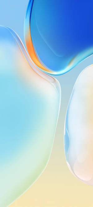 Glassy Gradient Blobs Vivo Y20 — Pixel 10 Pro Fold Bakgrunner