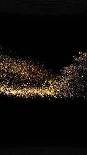 Glitrende gullglitter på vakker mørk bakgrunn — Mørkt tema Bakgrunner