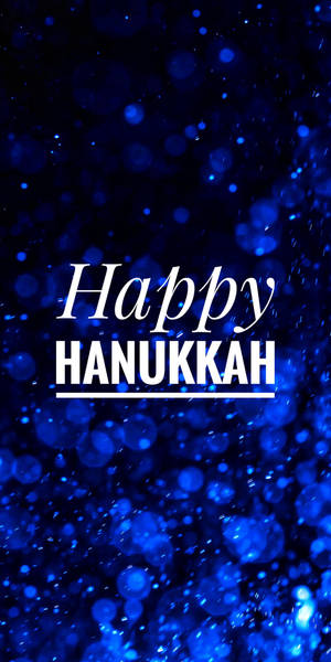 God Hanukkah blå estetisk bakgrunnsbilde — 18:9 Bakgrunner
