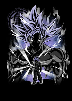 Goku Black Slipper Ut Sin Ultimate Kraft — iPad 10. generasjon Bakgrunner