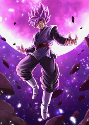Goku Black som lader til kamp i Super Saiyan Rosé-form — Goku Black Bakgrunner