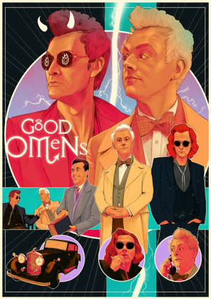 Good Omens Kreativ Plakat bakgrunnsbilde — Oppo Pad 5 Matteskjerm Bakgrunner