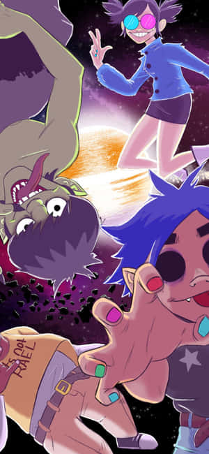 Gorillaz iPhone [bakgrunnsbilde] — Realme 15 Bakgrunner