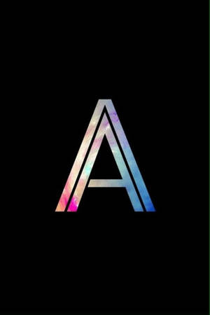 Gradient Neon Capital Alphabet Letter A — Huawei MatePad Air (2025) Bakgrunner