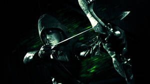 Green Arrow fra DC Comics Mørk 4k — Mørkegrønn Bakgrunner